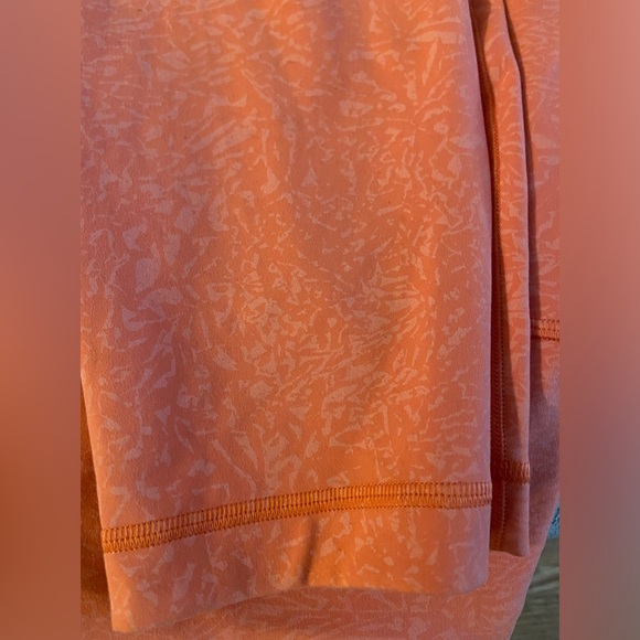 LULULEMON WUNDER TRAIN HIGH RISE TIGHT 25” CRUNCH WARM CORAL LEGGINGS ORANGE - Picture 6 of 6